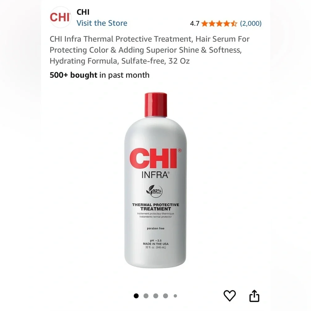 NWT CHI Infra Thermal Protective Treatment Shampoo